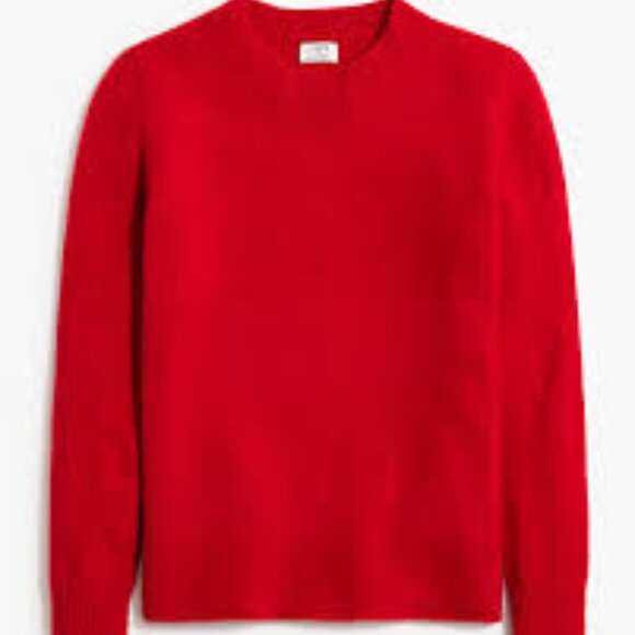 J. Crew Factory Sweaters - J. Crew Red Crewneck Sweater in Extra-soft Yarn/NWT/XL